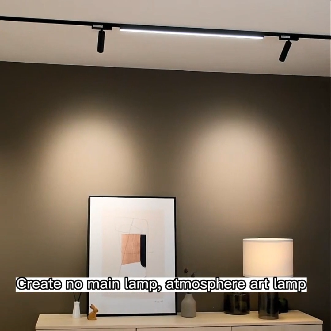 Led Track Light Full Set Spotlight Ceiling Light COB Linear Track Lamp  For Ceiling Home Store Shop Living Room