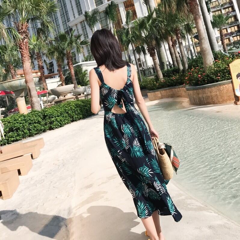 Sanya Maldives Seaside Holiday Beach Dress Women's Summer Thailand