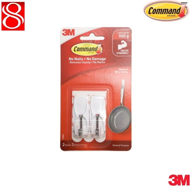 3M Command Wire Hooks - Medium