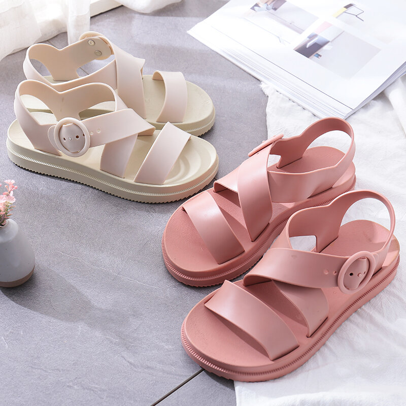 Plastic Sandals Women's Summer ThickSoled NonSlip Waterproof Plastic
