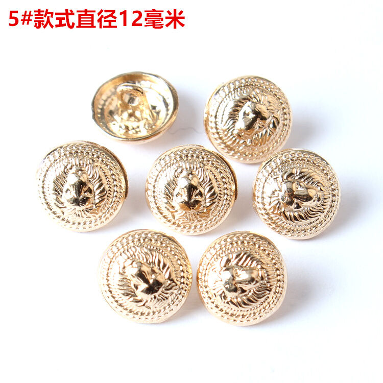 High-End round Metal Shirt Buttons for Women Men Decorative All-Match Buttons for Chiffon Sweater Cardigan Shirt DIY Sewing. 