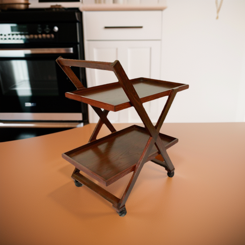 Tea Trolley 2 Portions Detachable. 