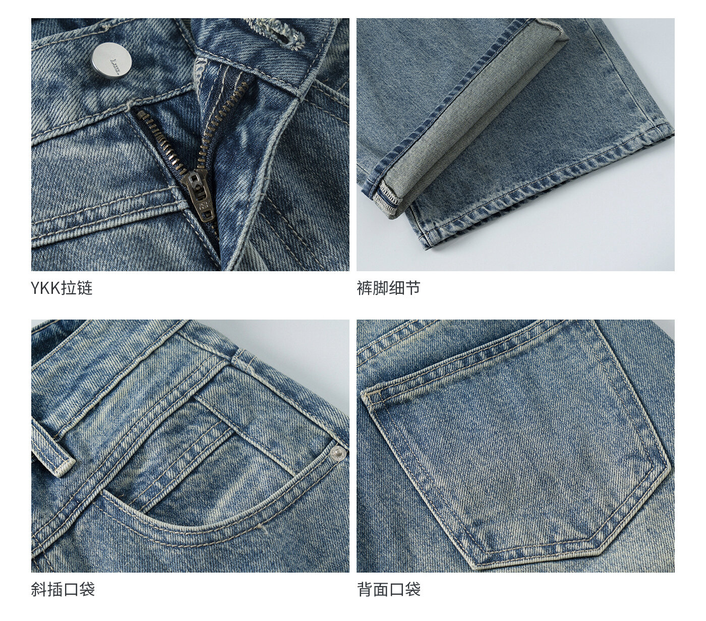 High Waist Wide Leg Jeans Women's Loose Fit Washed out Style Spring Autumn Denim Pants by LUU Peach Joy Slimming Effect · v2