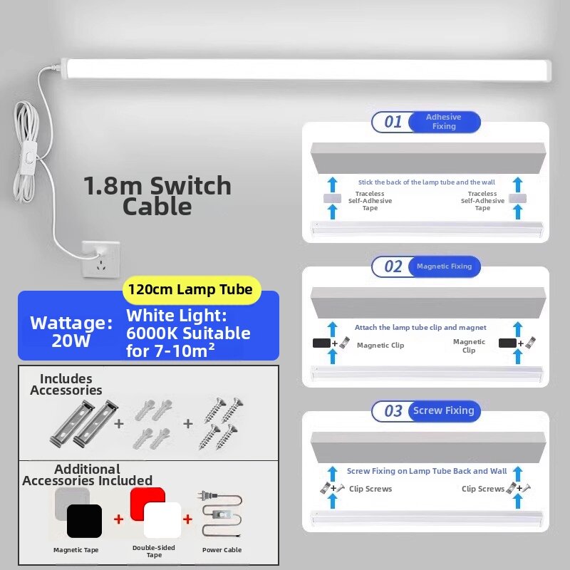 SAINAHEPAN | Non-drilling Bathroom Mirror LED Makeup Lighting Strip