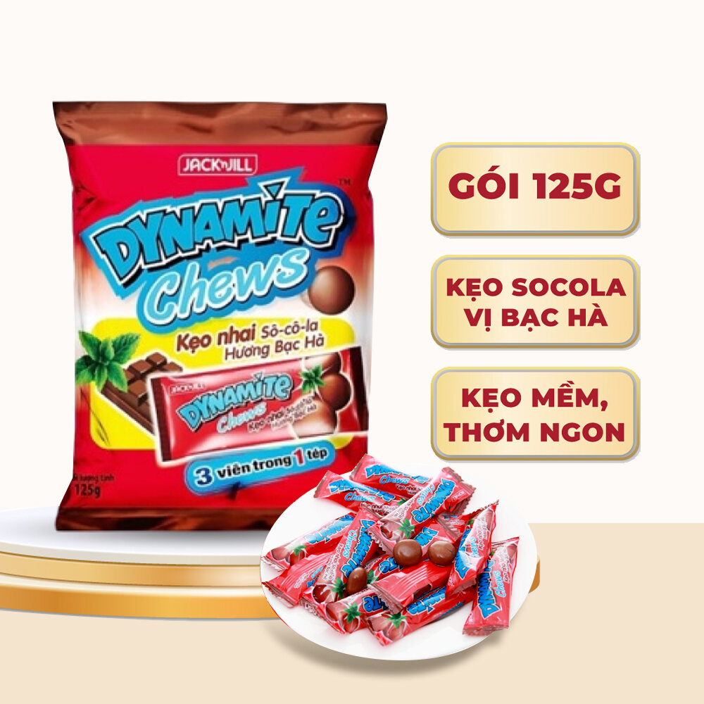 Kẹo Mềm Dynamite Vị Socola Bạc Hà - Gói 125g