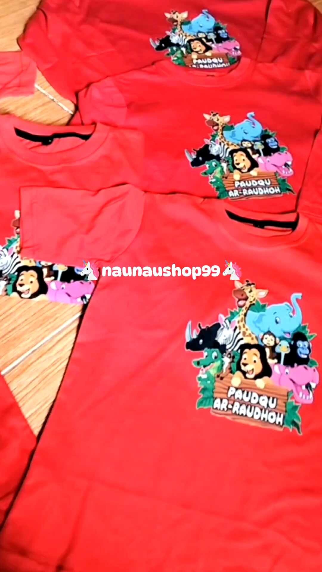 BAJU KAOS ATASAN ANAK ZOO ANIMAL SAFARI FREE NAMA (SERI A)