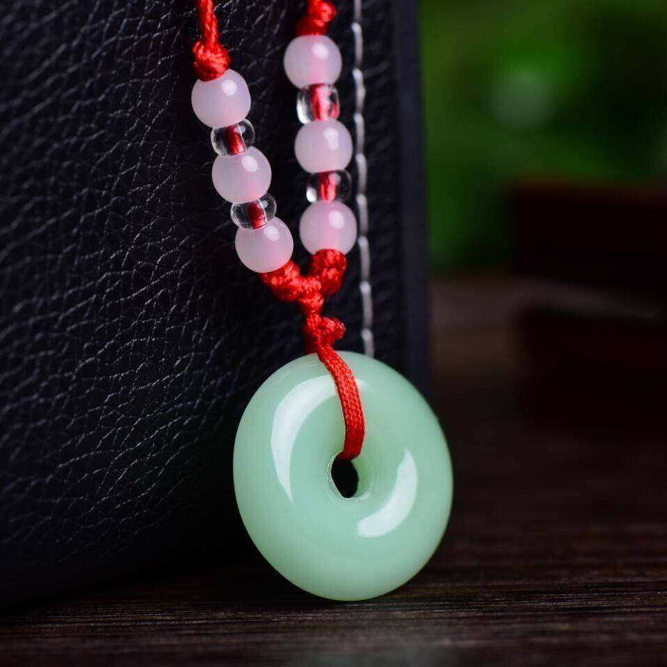 Pure Gold Color Pendant Universal Attract Wealth And Happiness Hollow Gourd Necklace Creative Gift Home Decoration