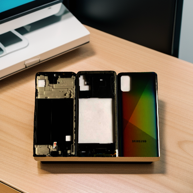 Samsung Galaxy A51 Rear Complete Body Casing Housing Replacement - Black. 