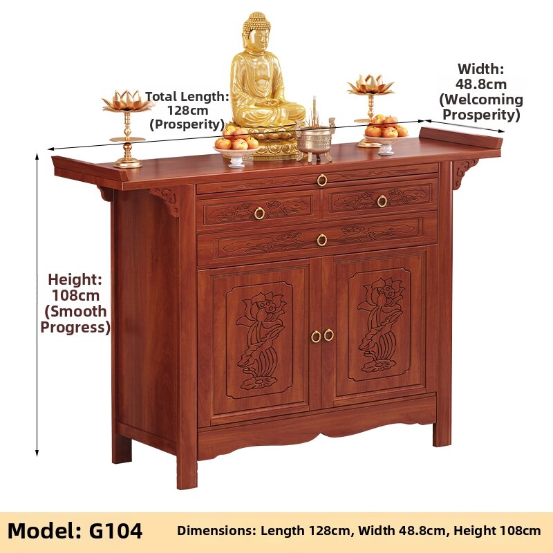 Modern Non-wooden Altar Table Home Use Small Size for Offering Incense in Living Room Wealth God Offering Table Living Room Central Cabinet