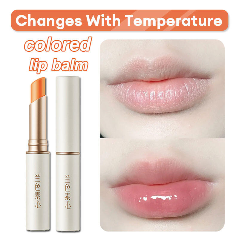 HUNMUI Color Changing Lip Balm - Orange Peach Scent