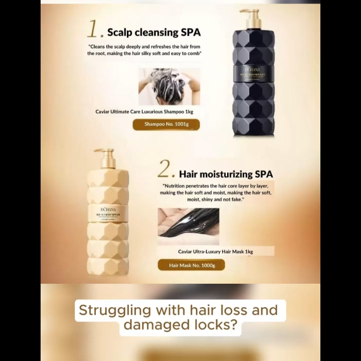 1KG Caviar Deluxe Hair Shampoo large volume and gentle formulation for hair (New Launch Promotion)
