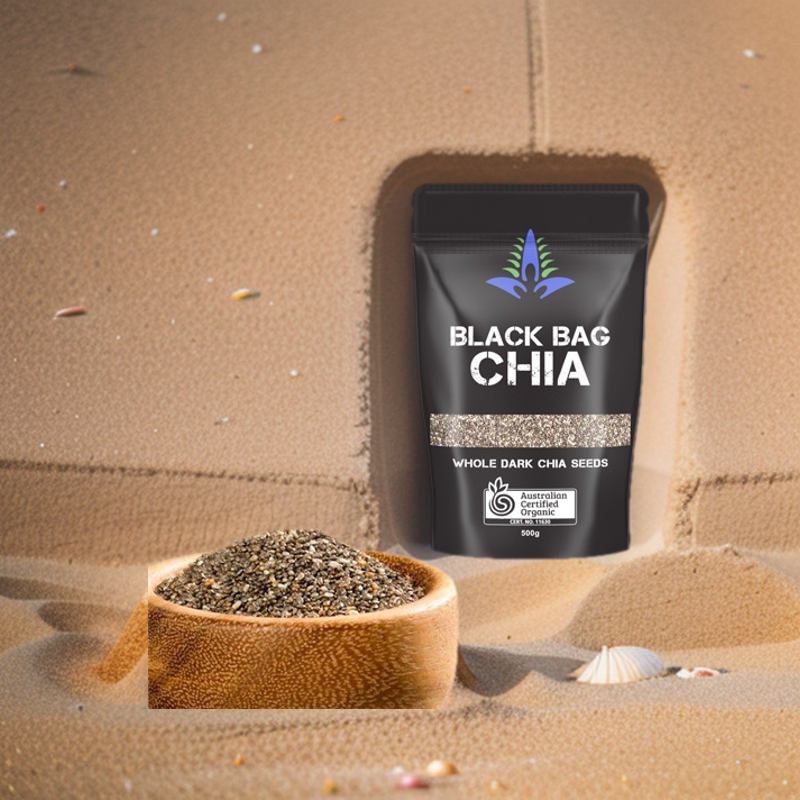 500g Hạt Chia Úc Organic Chia Seeds Túi Đen