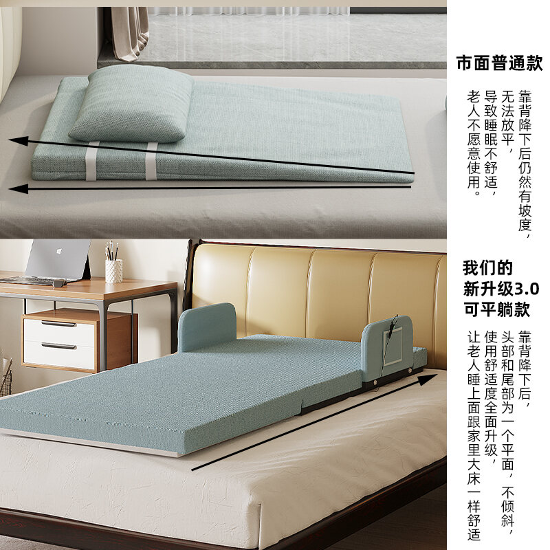 Electric Adjustable Nursing Mattress Long Lying For Home Elderly Auxiliary Get up Inconvenience Long-Term Bed Paralysis Back Cushion. 