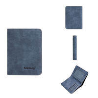 Baellerry Wallet for Men PU Leather Front Pocket Minimalist Money Clip Travel Essentials