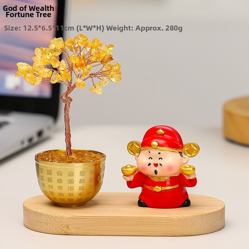 Feng Shui Money Tree Wealth Attraction Decor Ornament