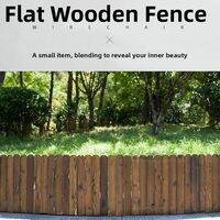 FEIZHUXIANSEN | Carbonized Anti-Corrosion Wooden Fencing for Garden Park Planting
