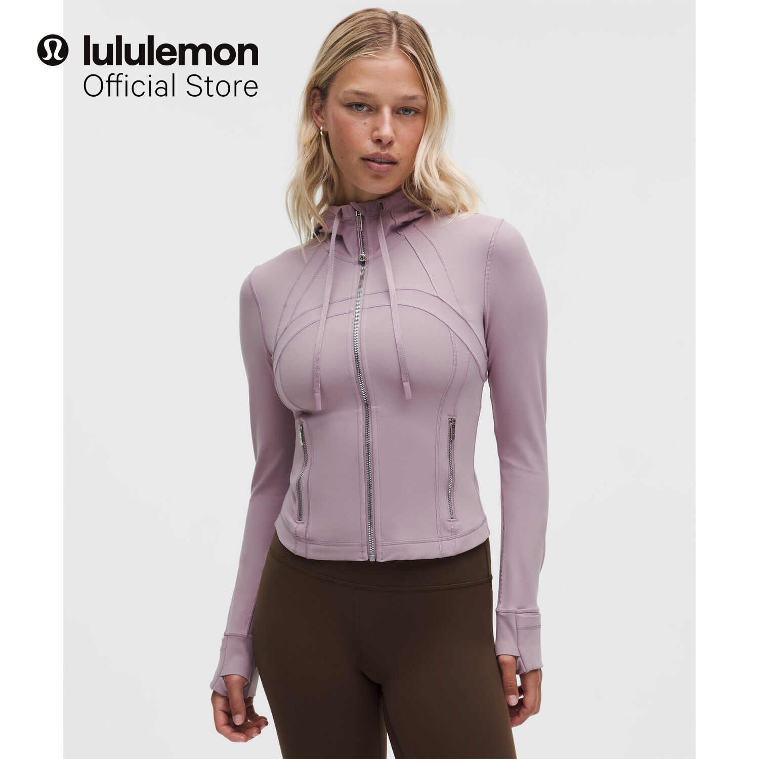 lululemon Women's Define Cropped Jacket - Ribbed Nulu™ | Lazada