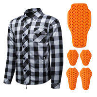 WOSAWE | WOSAWE Men Motorcycle Jacket New Upgraded Winter Warm Checkered Shirt Retro Casual Motorbike Motorcyclist Clothing