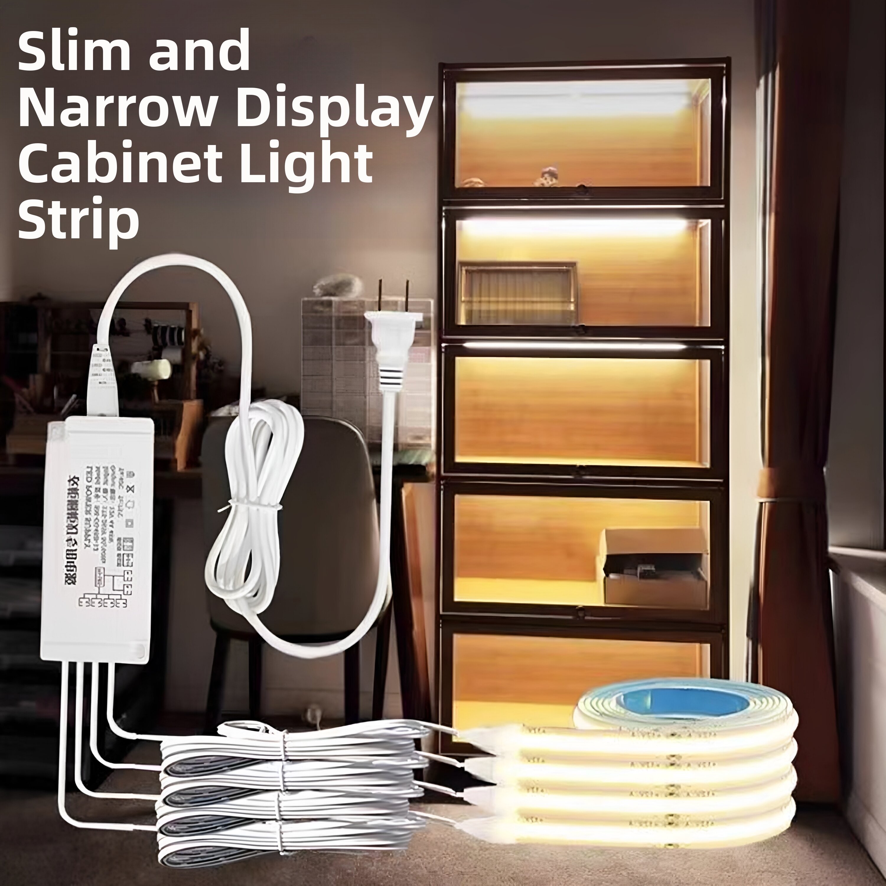 No Groove COB LED Self-Adhesive Light Strip Atmosphere Sensor