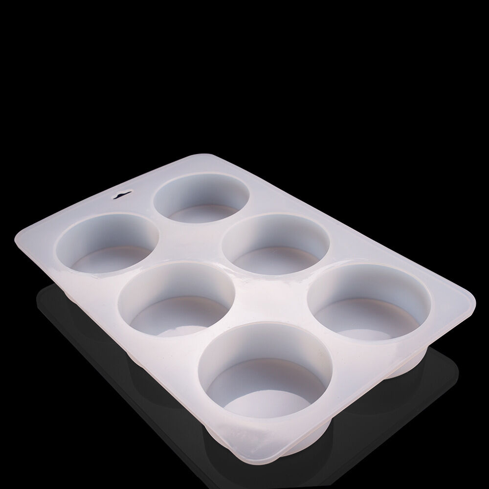 6-Hole round Silicone Soap Mold Handmade DIY Cake Mold Perfume Molds 140ML Modern Simple Style Baking Molds for Africa