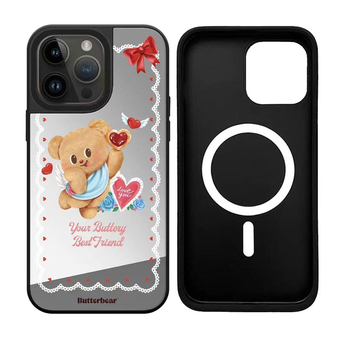 Butterbear Cartoon Phone Case For Iphone 16 Pro Max - Anti-Fall