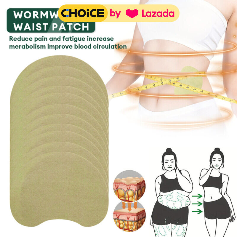 10pcs wormwood waist patch removes moisture, lazy people lose weight,Slimming wormwood patch,Contains healthy plant ingredients such as wormwood and ginger