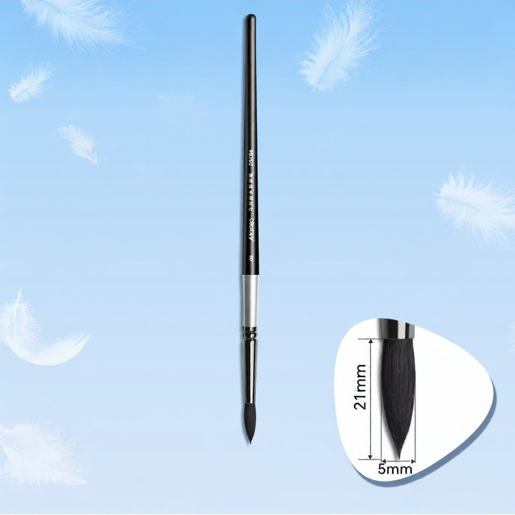 Marie’s | Professional Nylon Watercolor Paintbrush Set 8/0 Numbers