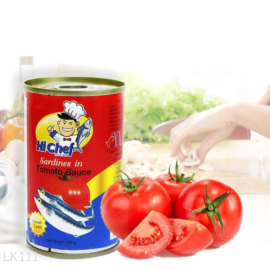 Hộp cá mồi sốt cà Thái Lan HI-CHEF 155g