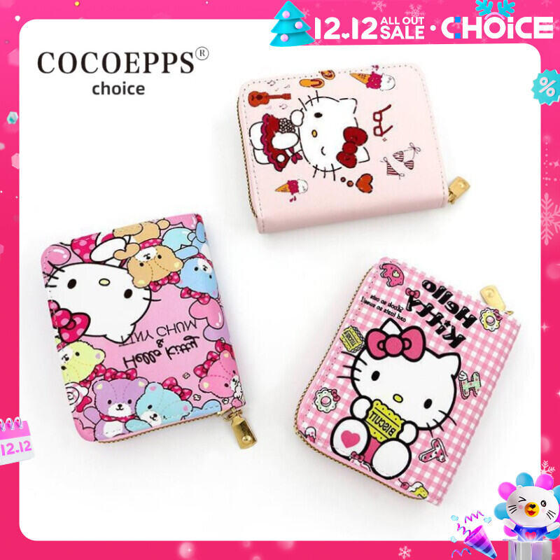 COCOEPPS Dễ thương Cartoon Wallet Công suất lớn đa chức năng Vải chất lượng cao mềm và chống mài mòn