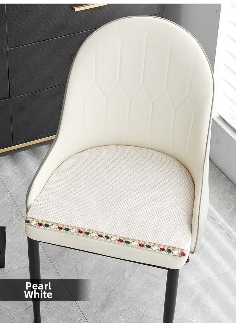 Modern Minimalist Horse Hoof Shaped Dining Chair Pad Anti-Slip Dining Table Chair Seat Cushion All Season Home Textile