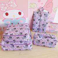Sanrio | 4pcs Sanrio Hello Kitty Cartoon Shoe Storage Bag Waterproof Travel Organizer Home Storage Supplies For Clothing Holiday Gifts