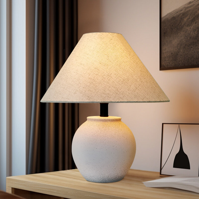 Japanese Wabi-Sabi Chinese Antique Ceramic Lamp