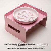 Petdebby | pet decorate Slow Eating Anti-Choke Pet Bowl Elevation Stand