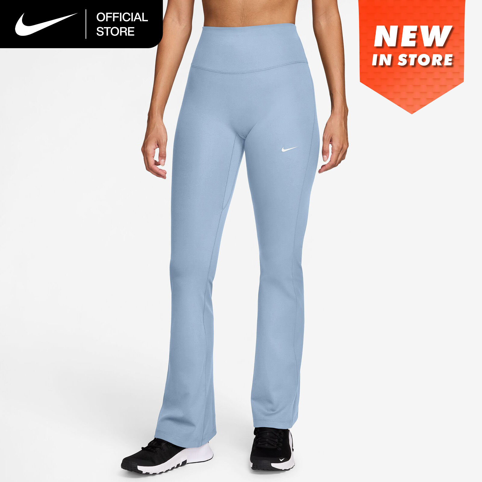 Nike Women's One High-Waisted Flared Leggings - Hydrogen Blue [IB9136-407] ราคา 2,200 บาท*ส่งฟรี
