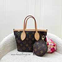 (Pre-loved) Louis Vuitton LV Neverfull BB in Monogram Canvas Rouge Pivoine Interior and GHW (Model: M46786) C/2026/05/067E