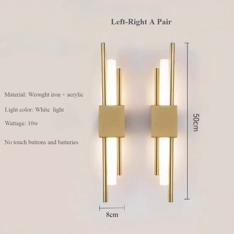 Nordic LED Wall Lamp Rechargeable Indoor Light Plug in Bedroom Bedside Living Room For Home Stairs Decoration Lamps Wall Light