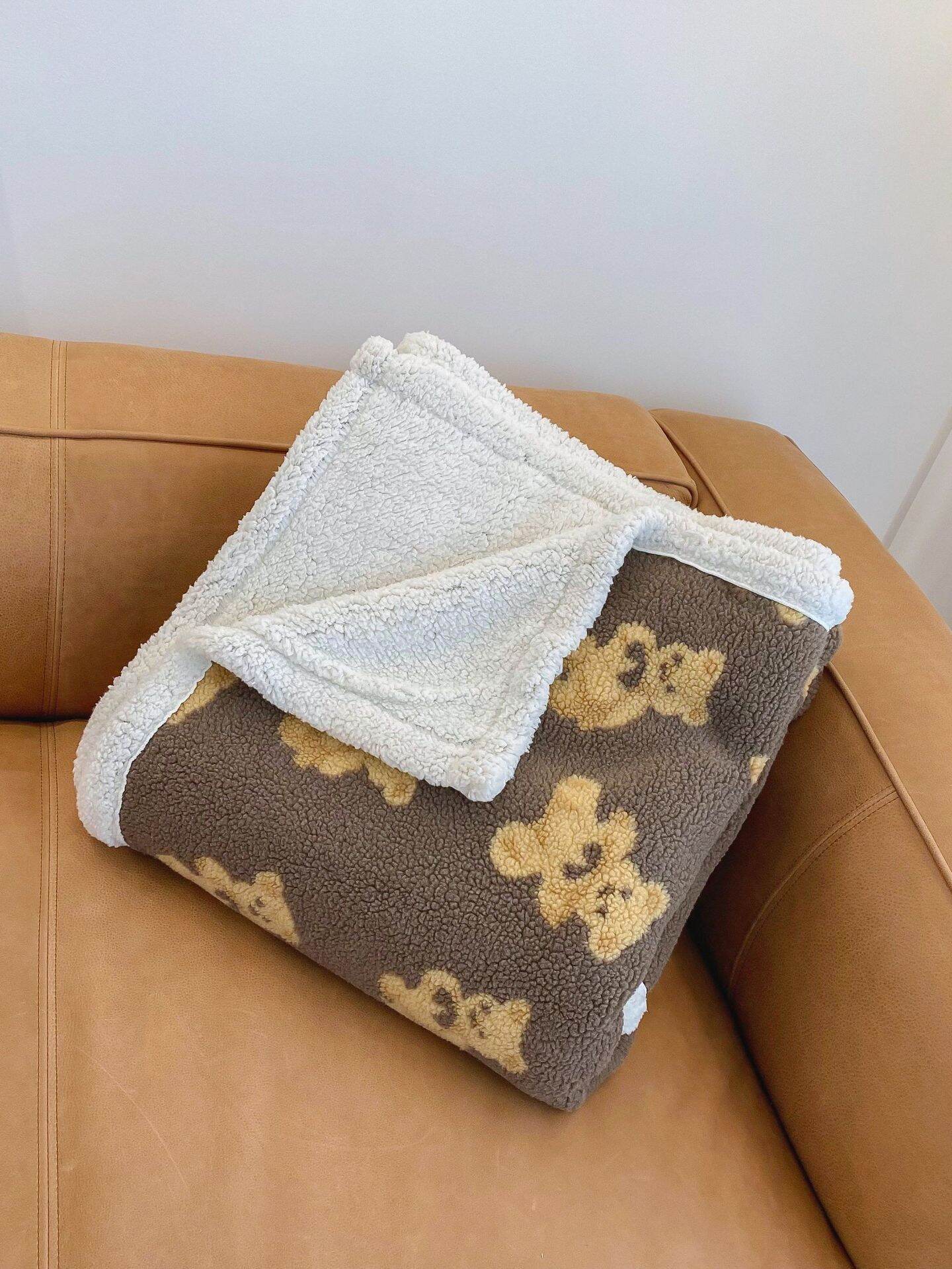 Double Layer Thick Cartoon Childrens Blanket