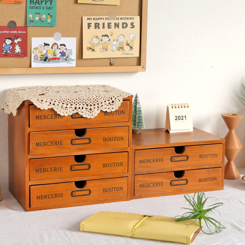 stationery drawers wooden