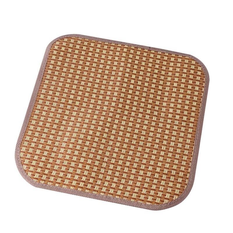 Breathable bamboo seat cushion summer cooling mat for office chairs and cars