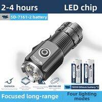Smiling Shark | Super Bright Portable Rechargeable Mini LED Flashlight with Magnetic Lighting