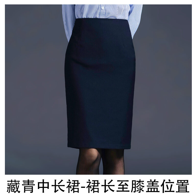 Gray Suit Skirt Women's Interview Formal Wear Skirt Professional Office ...