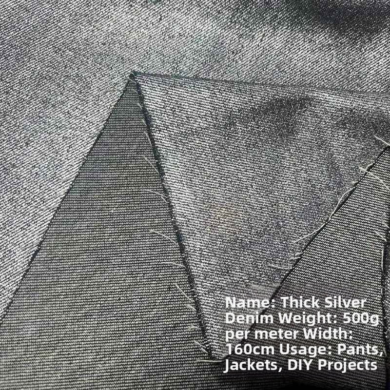 BOJIA | Elastic Heavy-Duty Washed Denim Fabric By Weight