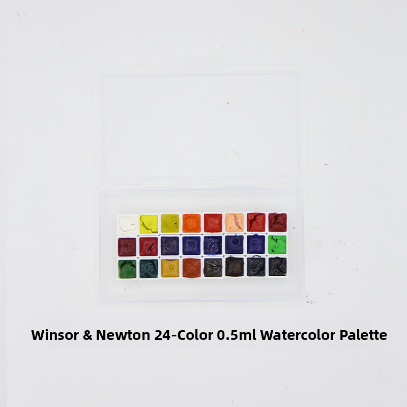 Portable 24 Color Watercolor Paint Set for Beginners