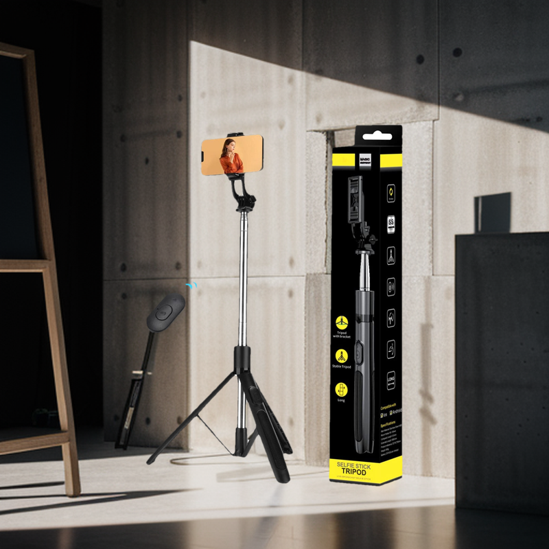 1580mm Telescopic Monopod Selfie Stick Tripod Stand. 