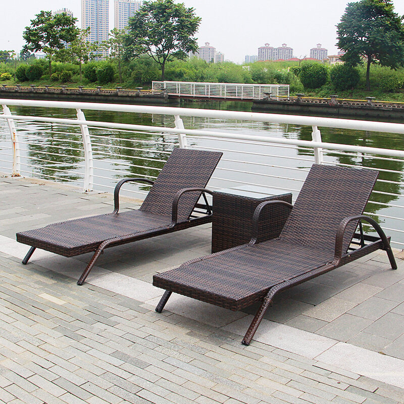 Outdoor Leisure Lounge Chair Villa Courtyard Swimming Pool Imitation