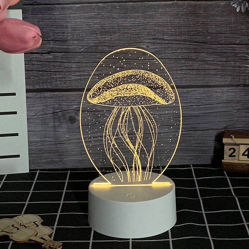 XINGNUO | Smart Sound Controlled Floating Jellyfish Dynamic Color-changing Night Light