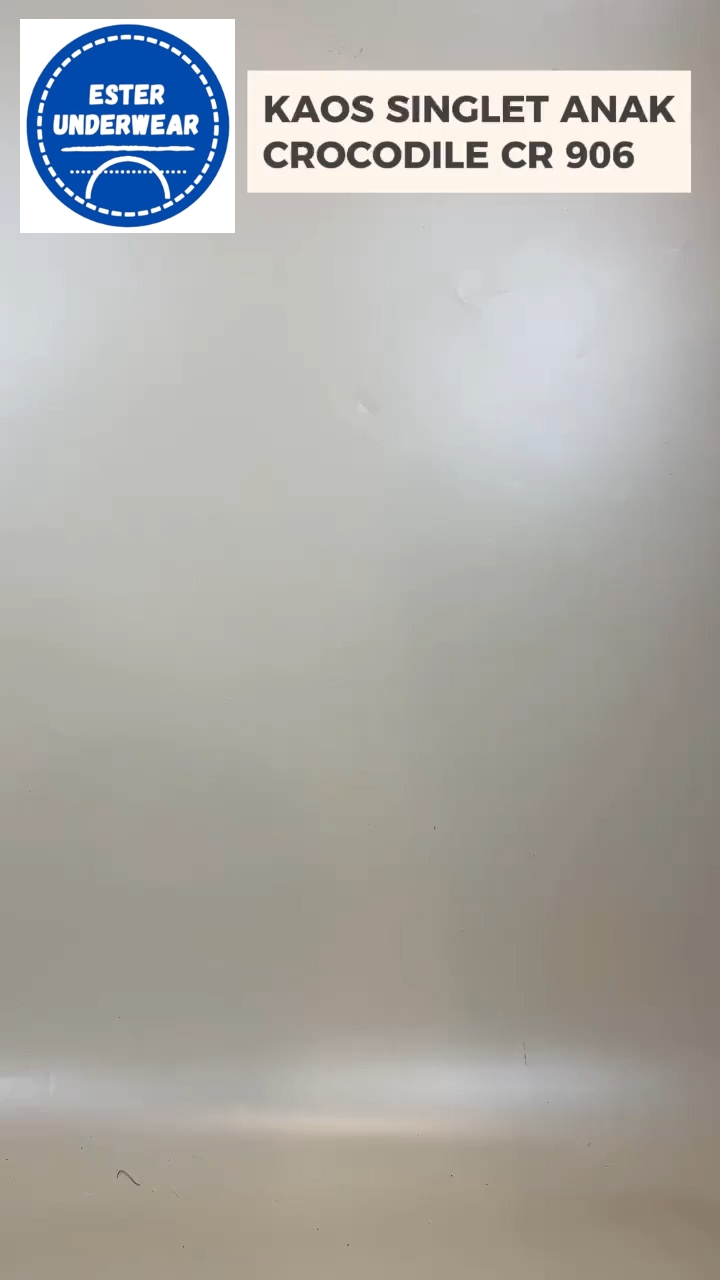 Kaos Dalam Anak Laki-laki Singlet Crocodile Junior CR 906 Putih ISI 1Pcs