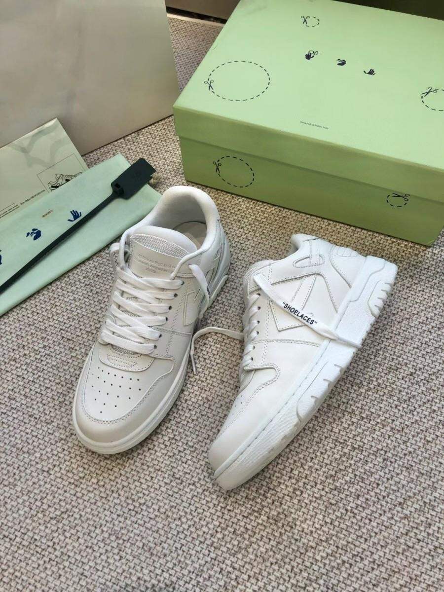 Off-White Thick-Heeled Casual Sports Shoes Unisex Fashionable Leisure Sneakers Luxury Women's Flat Footwear round Toe Mesh Inner · v10
