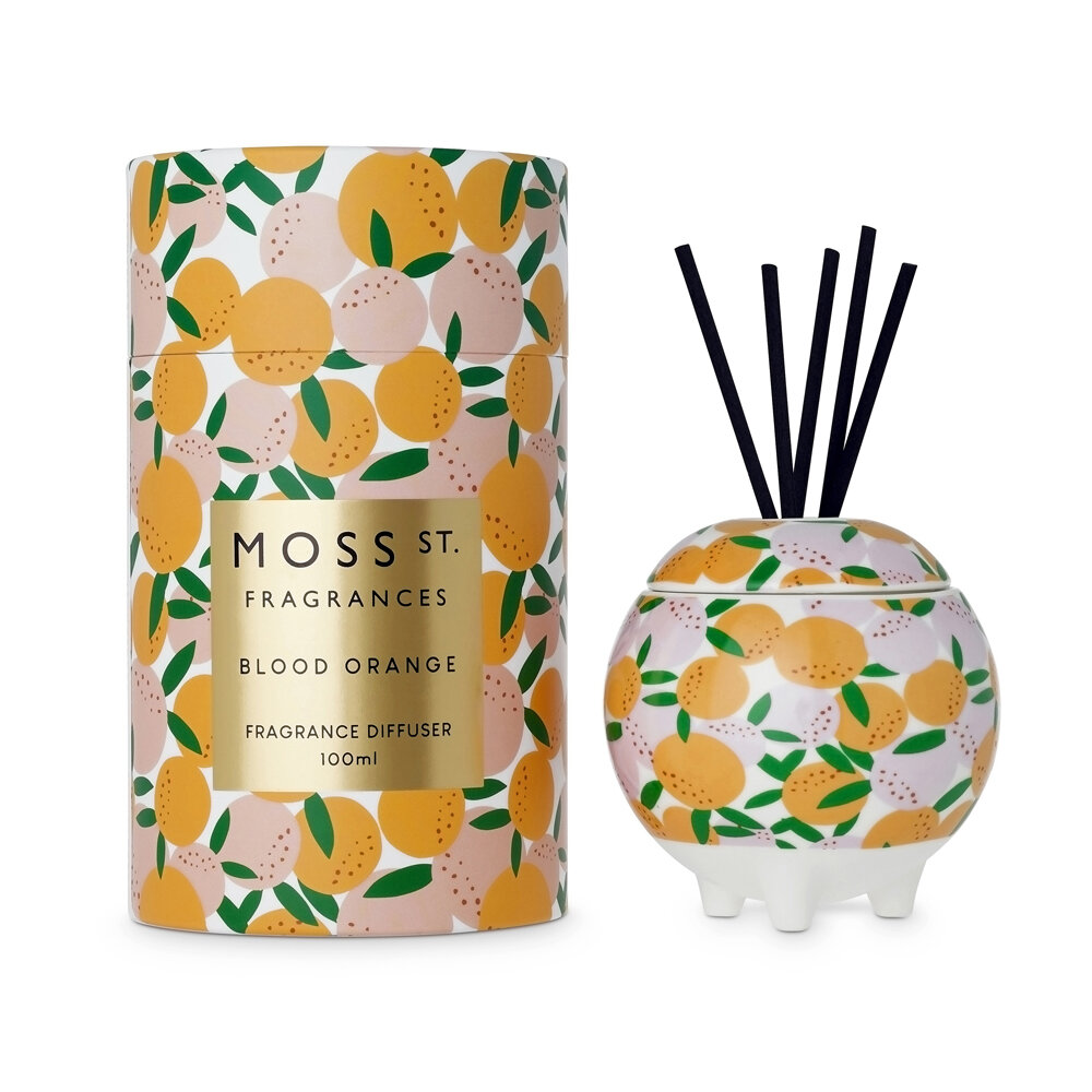 Moss St. Fragrances Ceramics - Blood Orange 100ml Diffuser