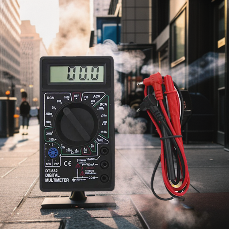 Professional DT832 Digital Multimeter-DT832 Digital Multimeter LCD DC Voltmeter Ammeter Ohm Tester AC/DC Voltage Digital Ampere Power Meter Test. 